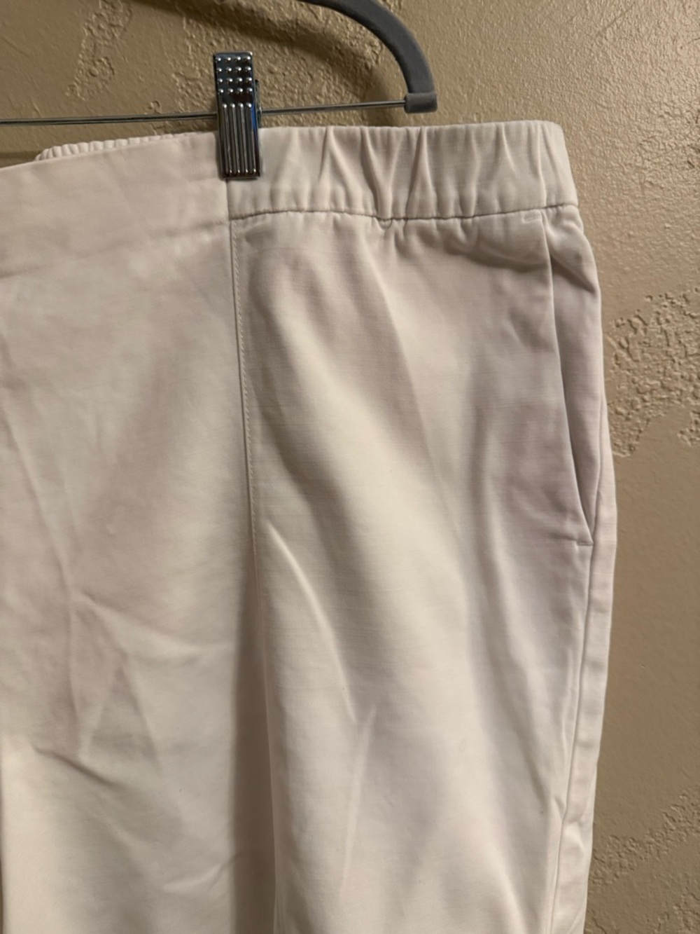 J. Jill Essentials Women’s Cream Tailored Chinos Cotton Blend Pull On Size 22 - Picture 3 of 12